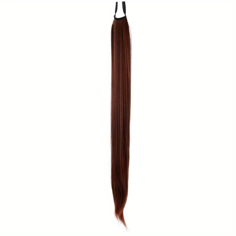 1pc 85cm Clip-In Ponytail Hair Extension - Silky Straight Synthetic Hair, Natural Look for Women, Easy to Use, Perfect for Daily Wear, Parties, and Cosplay, Ponytail Extension, Youyijia