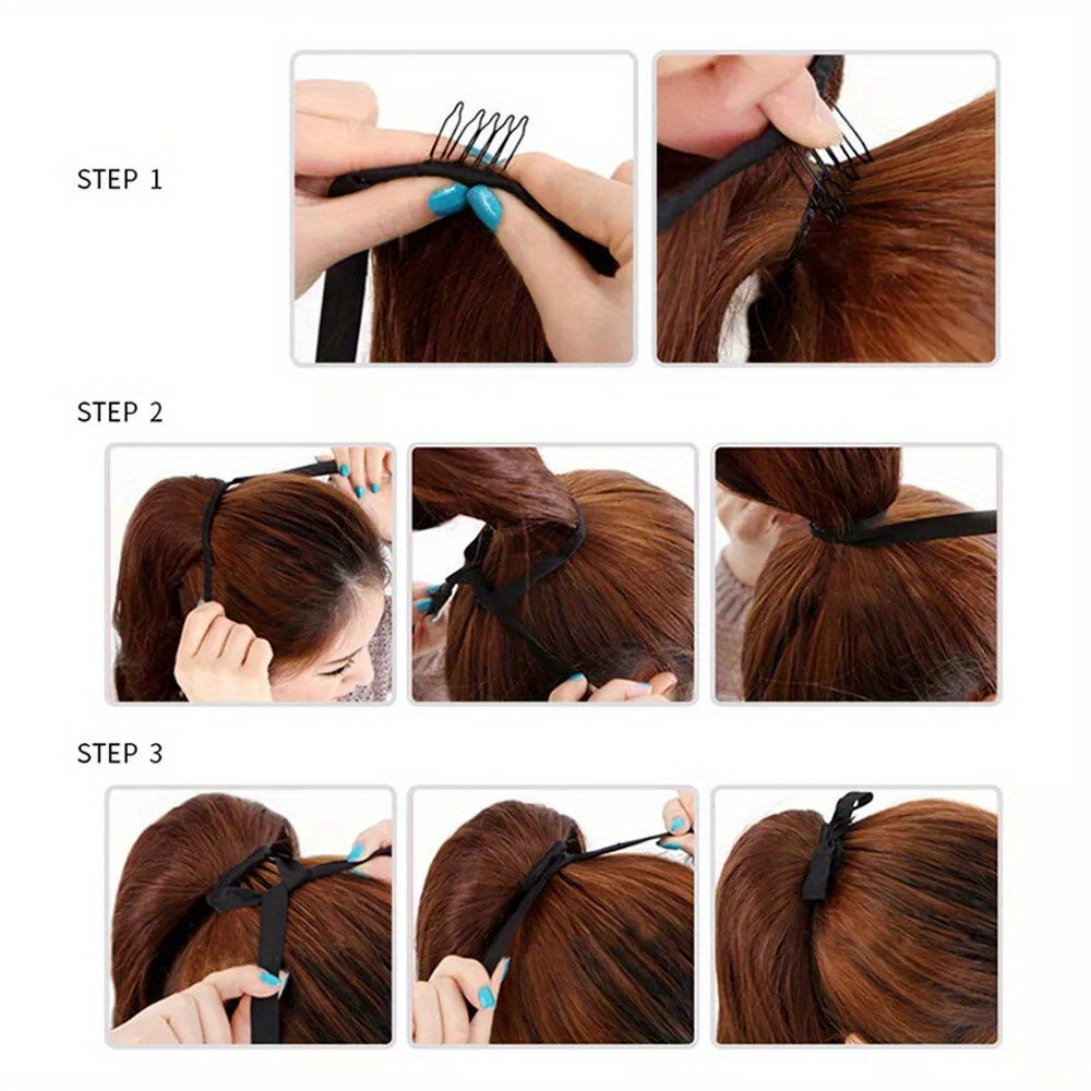 1pc 85cm Clip-In Ponytail Hair Extension - Silky Straight Synthetic Hair, Natural Look for Women, Easy to Use, Perfect for Daily Wear, Parties, and Cosplay, Ponytail Extension, Youyijia