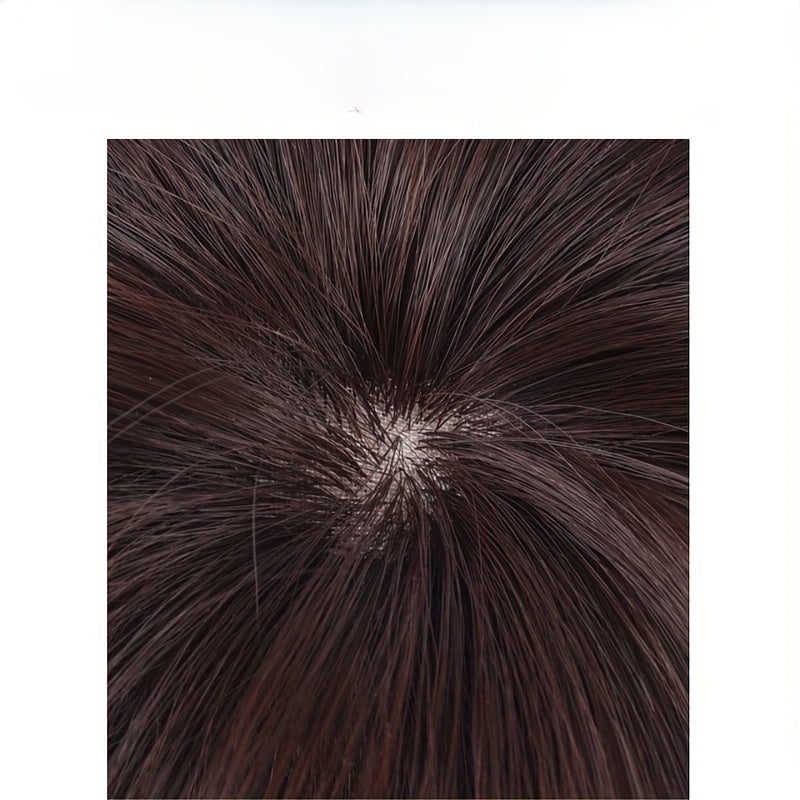 Chic French Air Bangs Clip-In Hairpiece for Women - Heat Resistant Synthetic Fiber, Natural Fluffy Look