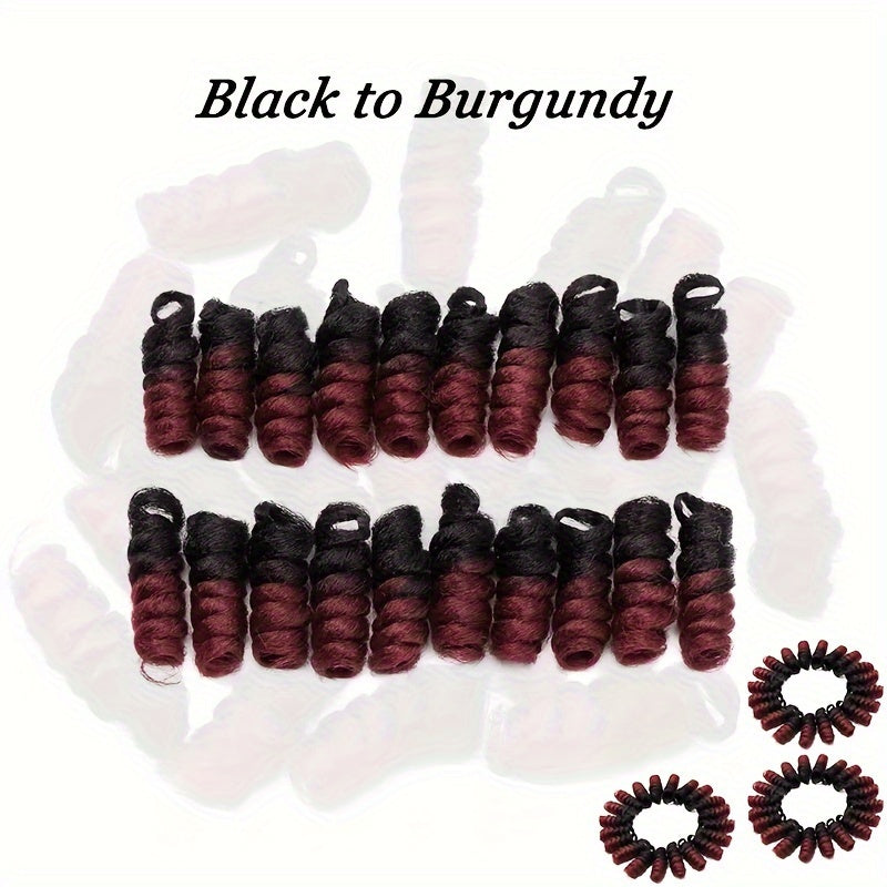60 Roots 10inch Jamaican Bounce Curly Crochet Braids Hair Extensions - 12mm Curl Diameter, Tapered Cut, Jumpy Wand, Short Bouncy for 3Packs