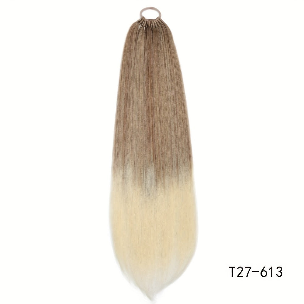 Straight Ponytail With Elastic Band 81.28cm Synthetic Hair Ponytail Extensions 12Strands Women's Hairpieces False Tail For Women Halloween Christmas