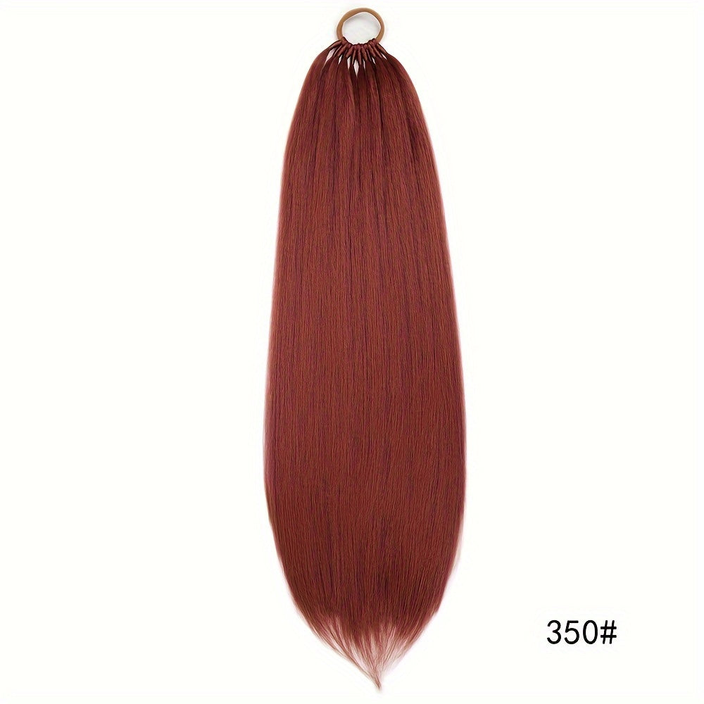 Straight Ponytail With Elastic Band 81.28cm Synthetic Hair Ponytail Extensions 12Strands Women's Hairpieces False Tail For Women Halloween Christmas