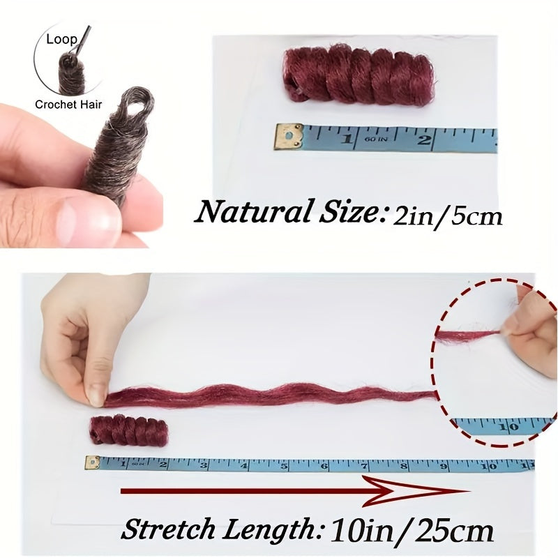 60 Roots 10inch Jamaican Bounce Curly Crochet Braids Hair Extensions - 12mm Curl Diameter, Tapered Cut, Jumpy Wand, Short Bouncy for 3Packs