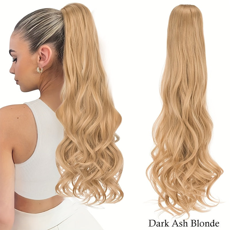 Heat-Resistant Curly Ponytail Wig With Layered Wave - Long Body Wave Extensions For Women, Natural-Looking Daily Use, All Ethnicities, Hair Wig