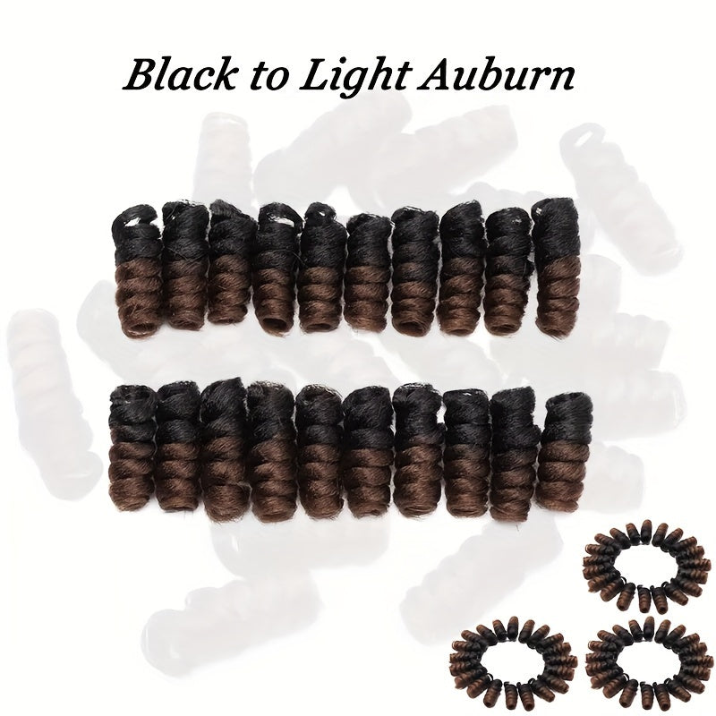 60 Roots 10inch Jamaican Bounce Curly Crochet Braids Hair Extensions - 12mm Curl Diameter, Tapered Cut, Jumpy Wand, Short Bouncy for 3Packs