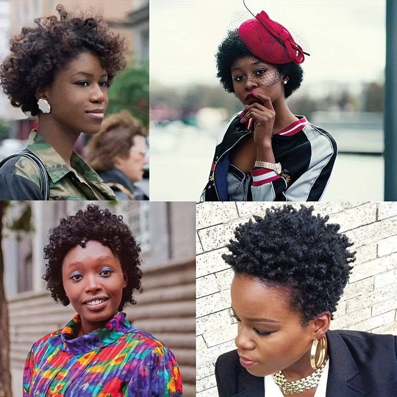 60 Roots 10inch Jamaican Bounce Curly Crochet Braids Hair Extensions - 12mm Curl Diameter, Tapered Cut, Jumpy Wand, Short Bouncy for 3Packs